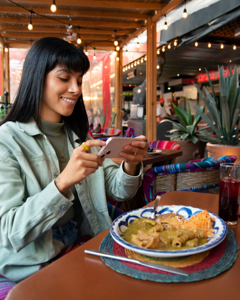 A vibrant dish of Peruvian cuisine featuring ceviche and colorful garnishes