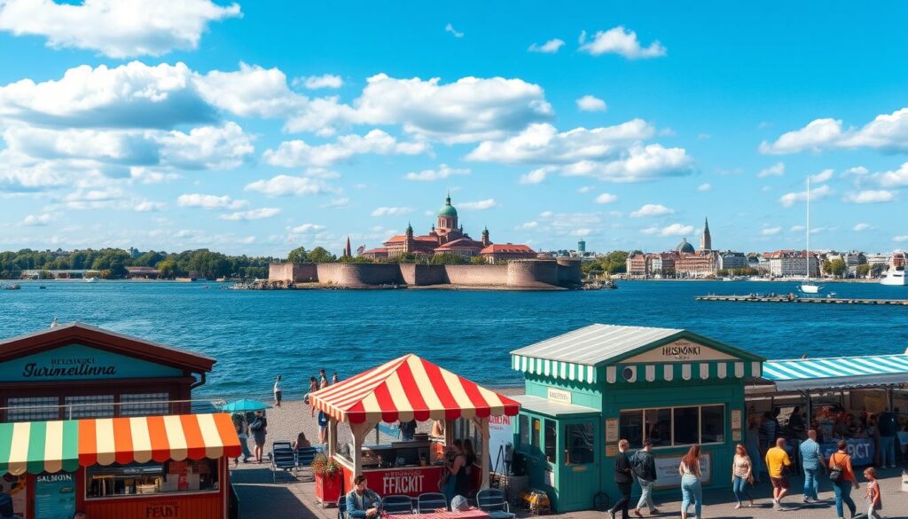 Panoramic view of Helsinki, the capital of Finland