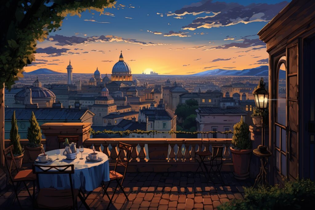 Delicious Italian pizza and colorful scoops of gelato, showcasing the rich culinary tradition of Italy