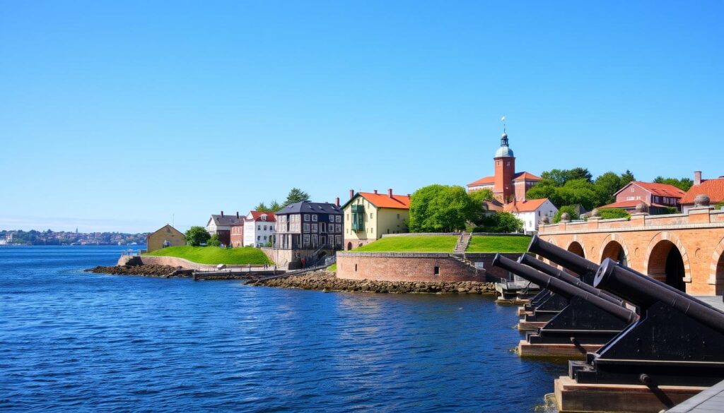 suomenlinna sea fortress Aerial view of Suomenlinna Sea Fortress in Helsinki