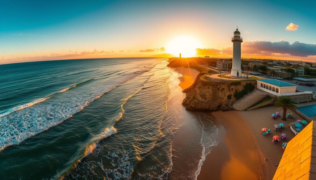 Charming view of La Paloma city in Uruguay