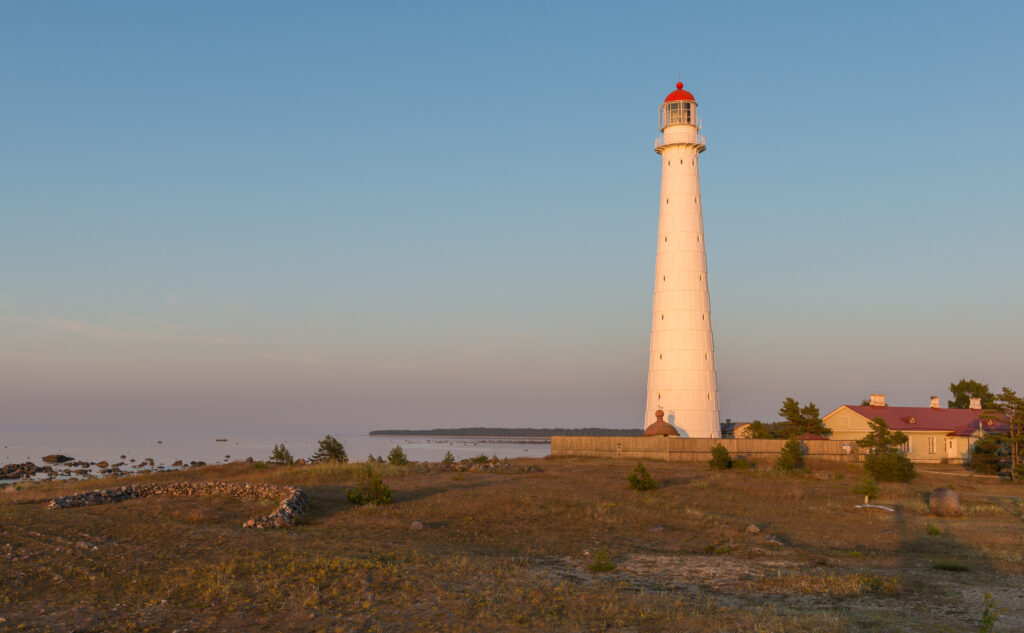 Kõpu Lighthouse standing tall on Hiiumaa Island, Estonia