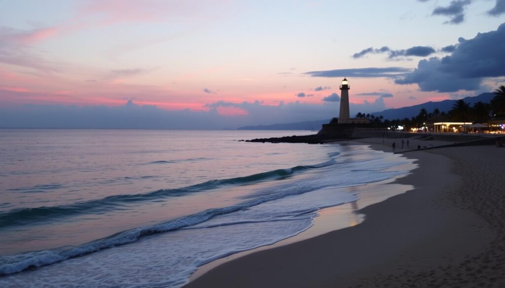 Beautiful sandy beaches in La Paloma, Uruguay