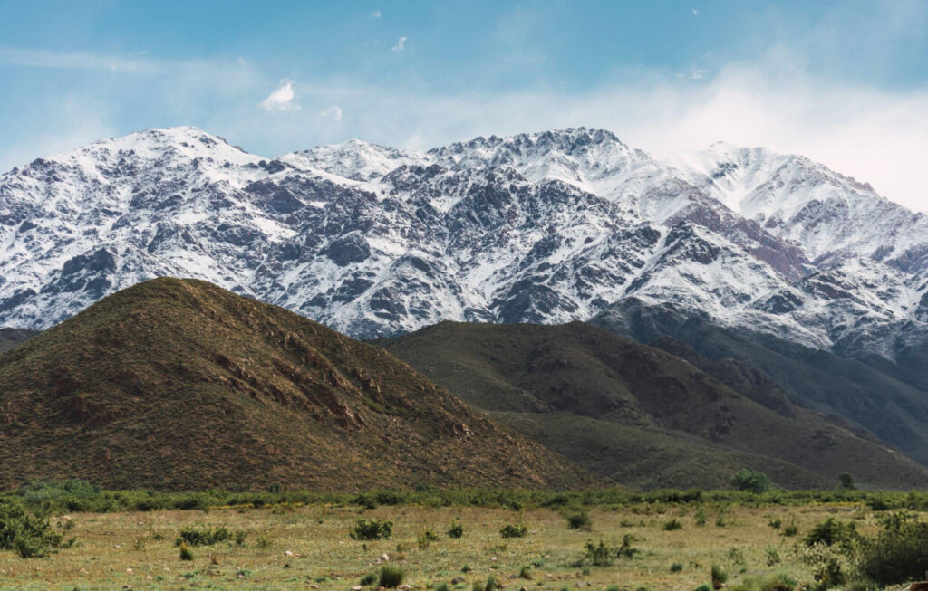 Uco Valley Argentina with vineyards and Andean mountain views